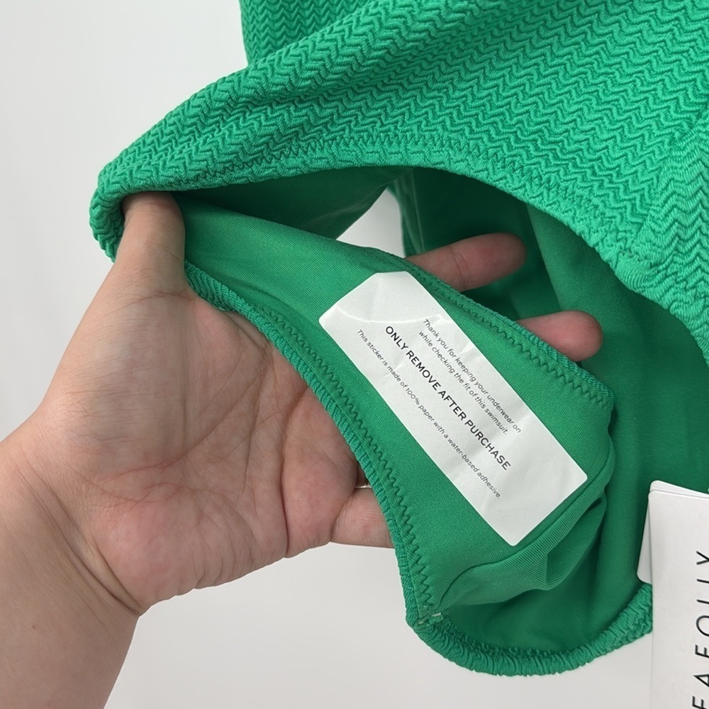 SeaFolly Australia Sea Dive One Shoulder Keyhole One Piece - Jade Size 10 NEW - Picture 8 of 11
